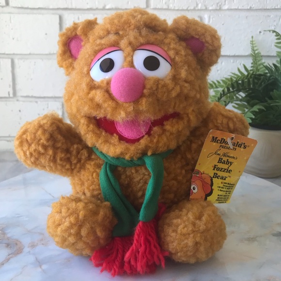 Baby Kermit The Frog & Baby Fozzie Bear Muppets 7" McDonalds 1987 Plush Animal - Picture 6 of 13